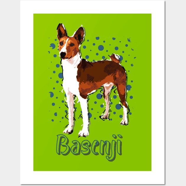 Basenji Wall Art by Nartissima